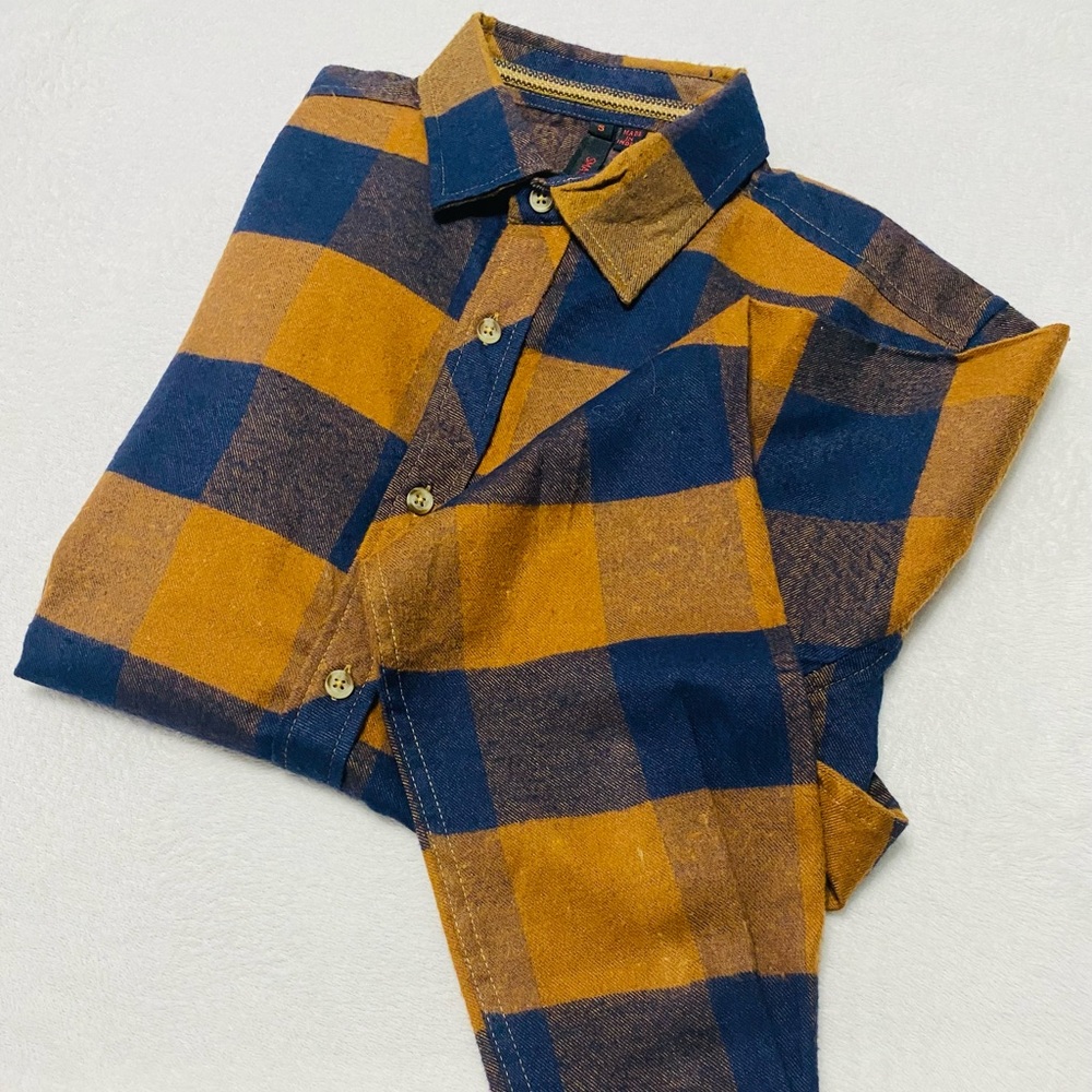 Plaid Button Down Long Sleeve Shirt by SMASH